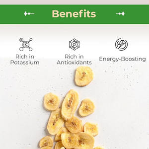 Croustilles de bananes biologiques croustillantes, collations sucrées et salées, faible teneur en sucre, certifié halal sans OGM, fruits frits sur mesure, fournisseur fiable - Product Image 4