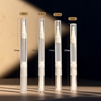 Stylo applicateur transparent personnalisé pour huile à cuticules, vide, 2 ml, 3 ml, 2,5 ml, avec pointe pinceau