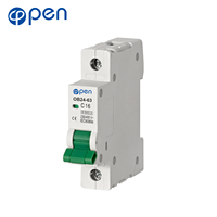 Disjoncteur miniature AC 220V 400V C65 MCB 0,5A 63A MCB Protection contre les courts-circuits et les surcharges Certificat TUV CE CB