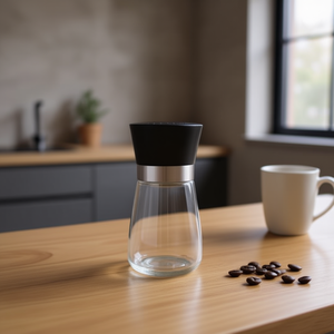 Pimentero Loft - Molinillo de Café Manual Portátil de 180 ml, Diseño de Perfil Bajo Estilo Loft, Material de Vidrio Duradero - Product Image 3