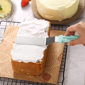 8 "lưỡi thép không gỉ góc cạnh <span class=keywords><strong>Icing</strong></span> <span class=keywords><strong>Spatula</strong></span> bánh trang trí Frosting <span class=keywords><strong>Spatula</strong></span> bánh nướng mượt mà scraper - Product Image 4