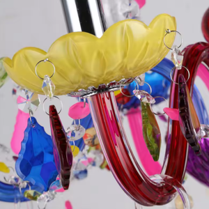 Nouvelle arrivée suspension créative éclairage coloré perles de cristal de couleur lustres largeur 140 - Product Image 5