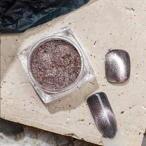 Galaxy Crystal Magnetic Cat Eye Nail Powder Wide Beam Shimmer <b>Mirror</b> Chrome Pigment Dust for Luxury Salon Manicure Available OEM - Product Image 4