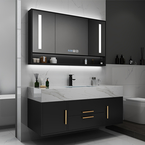 Commercial <strong>Sink</strong> Mirror Fixture Furniture 42 Inch Luxury <strong>Bathroom</strong> Vanity <strong>Sink</strong> Lights <strong>Bathroom</strong> <strong>Cabinets</strong> with Modern <strong>Sink</strong> - Product Image 2