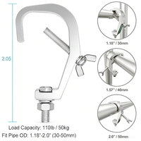 Penjepit Truss Gantung untuk Lampu Panggung 30-50mm, Penjepit Lampu Panggung Aluminium Heavy Duty untuk Perlengkapan Lampu Moving Head