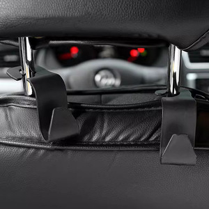 <b>Car</b> Headrest <b>Hook</b> Plastic Single <b>Hook</b> For Rear Seat Phone Holder With Storage Pocket - Product Image 3