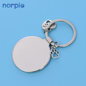 LOGO rapide Promotion porte-clés en métal porte-clés vierge Sublimation meilleurs <span class=keywords><strong>amis</strong></span> patte Pet porte-clés vierge - Product Image 4