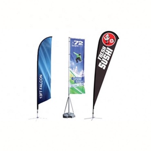 Hot Sale Custom Flying Teardrop Bow Sail Advertising Beach Feather Banners Promotional <b>Flags</b> & Banners - Product Image 4