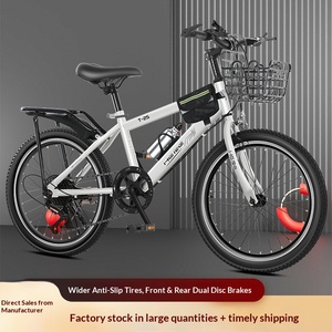 Vélo de montagne pour enfants de <span class=keywords><strong>20</strong></span> <span class=keywords><strong>pouces</strong></span>, pour garçons et filles, cadre en acier léger, 6 vitesses, fourche à suspension, panier avant pour la conduite tout-terrain - Product Image 5