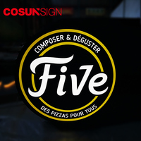COSUN lightbox signe extérieur aluminium extérieur led lightbox signe acrylique boîte boutique signe
