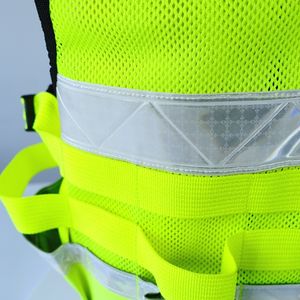 سترة عاكسة عالية الجودة سترة أمان عالية الوضوح لعمال البناء والسلامة على الطرق - Product Image 6