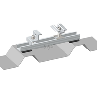 Kit de rails de montage solaire miniatures en aluminium ARTSIGN, rails photovoltaïques personnalisables, solution multi-scènes pour toit en métal, toit en tuiles