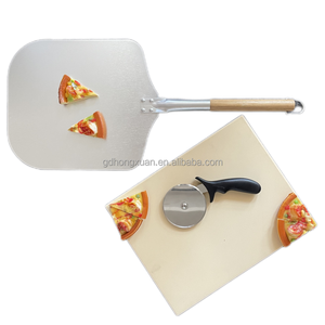 Ensemble d'ustensiles de cuisine durables de qualité <span class=keywords><strong>alimentaire</strong></span> de pierre à pizza en <span class=keywords><strong>cordiérite</strong></span> Coupeur de pizza Outils de gâteau Espace de Noël Valentine Business - Product Image 1