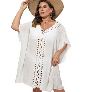 <span class=keywords><strong>Bikini</strong></span> de Playa Holgado con Parches Florales Tejidos a Mano, Estilo Europeo Americano, <span class=keywords><strong>Tallas</strong></span> <span class=keywords><strong>Grandes</strong></span> para Mujer - Product Image 1