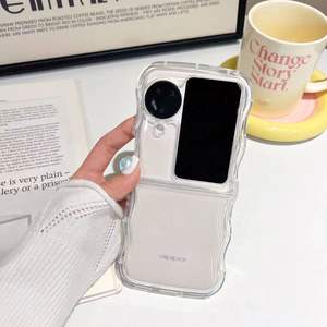 Coque antichoc en TPU transparent Wave Edge pour <span class=keywords><strong>Samsung</strong></span> <span class=keywords><strong>Galaxy</strong></span> Z Flip 6 5 <span class=keywords><strong>4</strong></span>/ Moto RAZR 40 Ultra/Oppo Find N3 Flip - Product Image 5