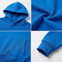 Sweat à capuche en molleton bouclette avec logo brodé personnalisé, 100 % coton, coupe ample, pour homme, fabricant de vêtements en marque privée