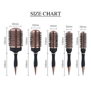 Cepillo de Pelo Rizado de Lujo con Recubrimiento Electrolítico, Resistente al Calor, Calidad de Salón con Cerdas Resistentes a Altas Temperaturas - Product Image 4