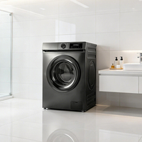 Lave-linge automatique à chargement frontal de 8 kg, classe énergétique 1, 1000 tr/min, tambour en acier inoxydable avec verrouillage enfant pour usage domestique