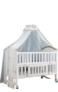Precio de fábrica de madera maciza multifuncional para recién nacidos + cama de bebé - Product Image 2