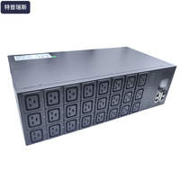 Terpress Smart 3U 32A PDU intelligent en métal, montage en rack horizontal, unité de distribution d'alimentation 21KW, fonction de surveillance et de contrôle
