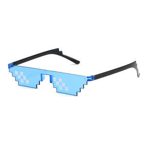 HOOJOKER PX-06, Accesorio Estilo Anime con Mosaico de Píxeles, Barra Protectora Rectangular de Plástico, Gafas Pequeñas para Boda, Impermeables y Duraderas - Product Image 2