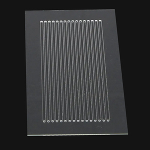 Taglio e foratura Laser di precisione su misura in vetro rotondo e quadrato con lavorazione a fasi rotonde-servizi di fabbricazione - Product Image 1