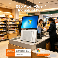 Ordinateur embarqué RCOMPT, écran tactile personnalisé, moniteur personnalisé, PC industriel tout-en-un 32 pouces en stock