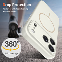 Nouvelle coque de téléphone magnétique en TPU et PC effet peau, givrée, antichoc, avec protection d'appareil photo, vente en gros pour iPhone 17 18 Pro Max