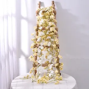 <span class=keywords><strong>Guirlande</strong></span> de fleurs artificielles en fleurs de cerisier roses de 1,8 mètre, idéale pour la décoration de mariage - Vente chaude, qualité supérieure - Product Image 4