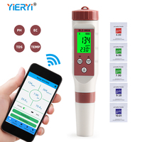 Ph-mètre Bluetooth intelligent 0 ~ 9999PPM TDS/EC testeur BLE-9908 ph-mètre 4 en 1 avec rétro-éclairage, prise en charge du contrôle mobile