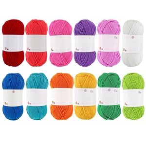 Fil de coton mercerisé et teint haute ténacité à 4 brins pour le tricot à la main et le crochet - Product Image 5