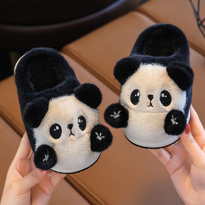 Chaussons en coton pour enfants hiver garçons intérieur maison mignon en peluche <span class=keywords><strong>panda</strong></span> garçon et fille parent-enfant bébé enveloppé chaussures en coton - Product Image 4