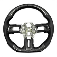 Volant en fibre de carbone Mustang, volant Mustang S550 GT, modification du volant en cuir, volant