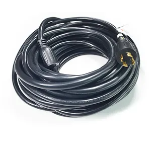 CUL 50ft 30 Amp 4 Prong Generator Extension Cord 10 Gauge SJTW L14-30P To 14-30R Generator Power Cords Up To 7 500W