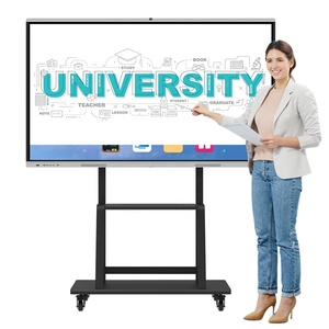 Pantalla electrónica de 75 pulgadas para oficina de niños, pizarra blanca inteligente con <span class=keywords><strong>Panel</strong></span> plano Digital para escuela, precio electrónico para aula - Product Image 2
