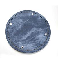 Base de sac en cuir faite à la main, forme ronde de 15 cm, différentes couleurs, accessoires de sac DIY