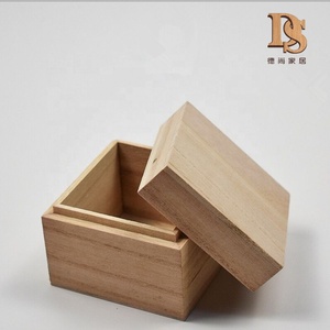 <span class=keywords><strong>Caja</strong></span> de té de madera cuadrada sin terminar, <span class=keywords><strong>caja</strong></span> de cerámica de porcelana de madera - Product Image 5