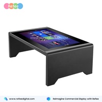 Support publicitaire de conférence, porte-menu, table tactile LED pour café avec écran interactif pour restaurant, 16,7 m, noir 178/178 5ms