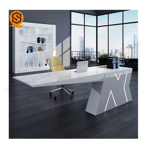 高級デザインオフィス家具デスクボステーブルマネージャーアクリルテーブル