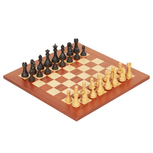 Échecs de luxe personnalisables en coffret cadeau haut de gamme, pièces d'échecs en bois grainé, échiquier en bois, ensemble de luxe pour adultes - Product Image 6