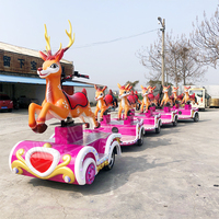 Equipo de Parque de Atracciones al Aire Libre, Tren Eléctrico, Tren Sin Rieles para Niños en Venta