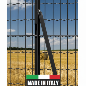 ลูกธนูเหล็กเคลือบพลาสติกแอนทราไซต์มีความสูง200ซม. สำหรับเสารั้วผลิตภัณฑ์รั้ว - Product Image 1