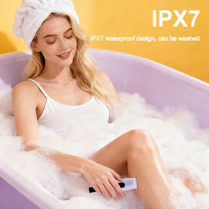 Épilateur de beauté violet pour femme, tondeuse bikini incurvée, <span class=keywords><strong>rasoir</strong></span> électrique rechargeable, IPX7, épilation pour femmes - Product Image 5