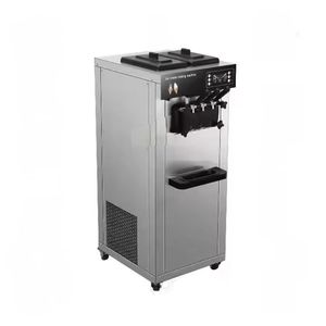 Nhà sản xuất giá xách tay nhà mềm phục vụ máy làm kem thương mại 2 + 1 hương vị dọc Máy làm kem giấy chứng nhận CE - Product Image 6