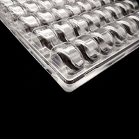 Plateau de présentation transparent en plastique PET à 35 cavités pour macarons, biscuits, desserts, baklavas – Boîte de rangement