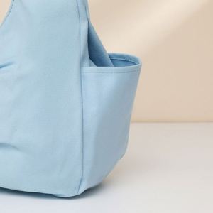 Vente en gros de sac fourre-tout simple personnalisé de taille moyenne sac à provisions en toile de coton avec logo personnalisé sacs fourre-tout en toile de sublimation - Product Image 4