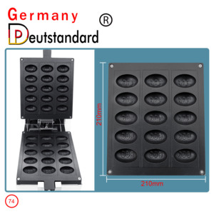 เยอรมนี Deutstandard NP-74<span class=keywords><strong>หมุน</strong></span>รูปไข่รูปร่างเครื่องทำวาฟเฟิลไข่ทรงกลม<span class=keywords><strong>เครื่อง</strong></span>วาฟเฟิล - Product Image 6