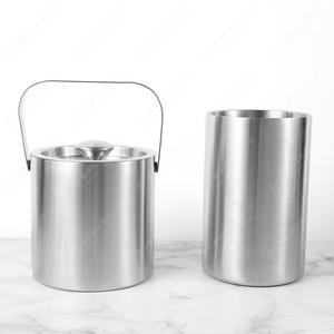 ถังน้ำแข็งแชมเปญโลหะสแตนเลสมีฝาปิดถังแช่ไวน์ผนังสองชั้น2.5L ตามสั่ง - Product Image 5