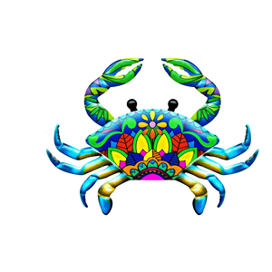 New Metal <strong>Crab</strong> Wall Sculpture Hanging Craft Decor Iron Sea Animal Wall <strong>Ornament</strong> for Home Party Bar Decoration - Product Image 3