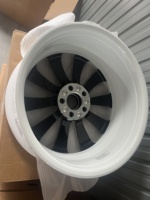 Llantas de Aleación Forjadas Ligeras de 19 y 20 Pulgadas, Borde Blanco, Radios Negros, 5x120 5x130, Llantas Cóncavas para Camionetas, SUV, 4x4, Todoterreno